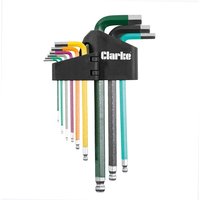 Clarke CHT954 9 Piece Hex Key Set