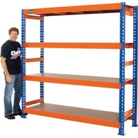 Clarke 6600728 Cs4600Bo 600 Heavy Duty Boltless Shelving (Blue & Orange)