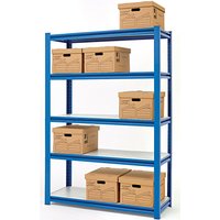 Clarke 6600650 Cs5265Bl Quick Assembly Boltless Racking With Laminate Shelving Blue