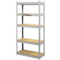 Clarke CSL5400 - 5 Shelf Industrial Shelving Unit (Silver)