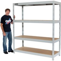 Clarke 6600768 Csm4350/60Lg 350 Boltless Shelving (Light Grey)