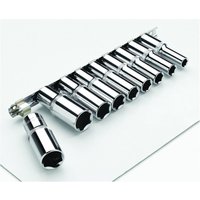 Clarke PRO413 9 Piece 1/2" Drive Anti Slip Deep Metric Socket Set
