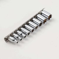 Clarke PRO416 9 Piece 1/4 Drive Socket Set on Clip - Metric"