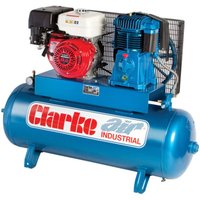 Clarke 2090735 Sp27C150 150L Petrol Stationary Air Compressor