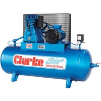 Clarke XE25/200 (WIS) 23cfm 200 Litre 5.5HP Industrial Air Compressor (400V)