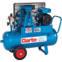 Clarke XEP15/50 (O/L) 14cfm 50 Litre 3HP Portable Industrial Air Compressor (230V)