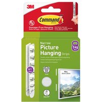 Command™ 7100337191 Picture Hanging Strips Narrow (4 Pairs)
