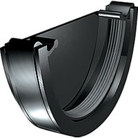 Davant 112Mm Stop End External Square Black RWSEESB