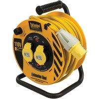Defender E86455 110V Heavy Duty Industrial Cable Reel 25M 35821