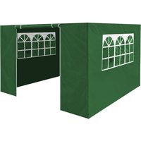 Dellonda Premium Side Walls/Doors/Windows For Gazebo/Marquee Fits 2 X 2M Models - Dark Green