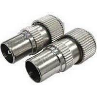 Dencon 7073/2NB Coax Plugs X 2 7073/2Nb