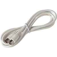 Dencon 7076 Male To Male Coax Lead 4M White 7076