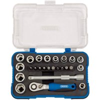 Draper 26 Piece 1/4" Drive Hex Socket and Screwdriver Bit Set Metric