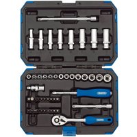 Draper 47 Piece 1/4" Drive Hex Socket Set Metric