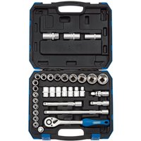 Draper 33 Piece 1/2" Drive Hex Socket Set Metric and Imperial