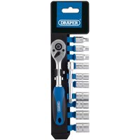 Draper 12 Piece 1/4" Drive Socket Set Metric