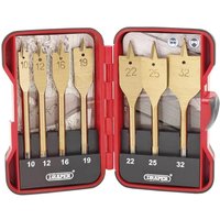Draper 7 Piece TiN Coated Flat Wood Drill Bit Set
