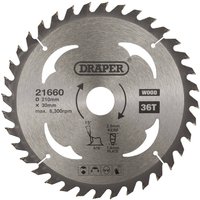 Draper TCT Wood Cutting Circular Saw Blade