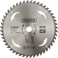Draper TCT Wood Cutting Circular Saw Blade