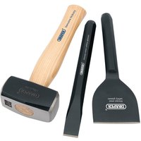 Draper 3 Piece Builders Hammer, Bolster and Chisel Kit