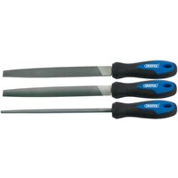 Draper 3 Piece Soft Grip Engineers File Set