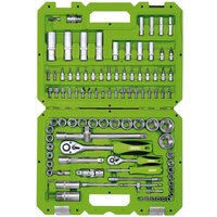 Draper 100 Piece 1/4" and 1/2" Drive Screwdriver and Socket Set