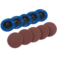 Draper 50mm Diameter Aluminium Oxide Sanding Disc