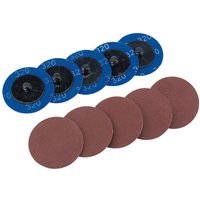 Draper 50mm Diameter Aluminium Oxide Sanding Disc