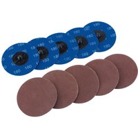 Draper 50mm Diameter Aluminium Oxide Sanding Disc