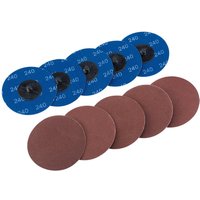 Draper 50mm Diameter Aluminium Oxide Sanding Disc