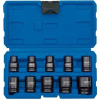Draper 10 Piece 1/2" Drive Impact Hex Socket Set Metric