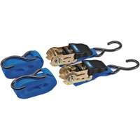 Draper 2 Piece S Hook Ratchet Tie Down Strap Set