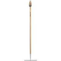 Draper 99015 Heritage Stainless Steel Garden Rake With Ash Handle each