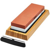 Draper Double Sided Whetstone Sharpening Stone With Non-Slip Base And Angle Guide 1000/6000 Grit Pk 1 23949