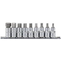 Draper 9 Piece 1/2" Drive Hexagon Socket Bit Set