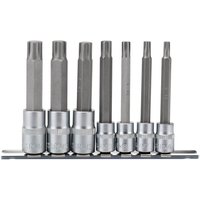 Draper 7 Piece 3/8" and 1/2" Drive Ribe Socket and Bit Set