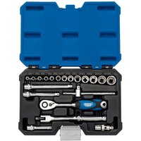 Draper 20 Piece 1/4" Drive Hex Socket Set Metric