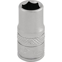 Draper 1/4" Drive Satin Finish Hexagon Socket Metric