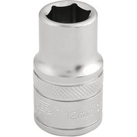 Draper 1/2" Drive Satin Finish Hexagon Socket Metric