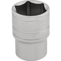 Draper 1/2" Drive Satin Finish Hexagon Socket Metric