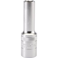 Draper 1/2" Drive Satin Finish Deep Hexagon Socket Metric