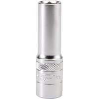 Draper 1/2" Drive Satin Finish Deep Hexagon Socket Metric