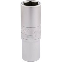Draper 1/2" Drive Satin Finish Deep Hexagon Socket Metric