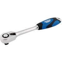 Draper 1/2" Drive 72 Tooth Reversible Soft Grip Ratchet
