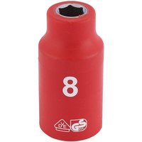 Draper Expert 31515 Fully Insulated Vde Socket 3/8in Sq. Dr. 8Mm each