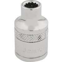 Draper 3/8" Drive Polished Finish Hi Torq Bi Hexagon Socket Metric