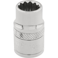 Draper 3/8" Drive Polished Finish Hi Torq Bi Hexagon Socket Metric