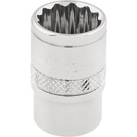 Draper 3/8" Drive Polished Finish Hi Torq Bi Hexagon Socket Metric