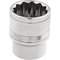 Draper 3/8" Drive Polished Finish Hi Torq Bi Hexagon Socket Metric