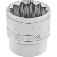 Draper 3/8" Drive Polished Finish Hi Torq Bi Hexagon Socket Metric
